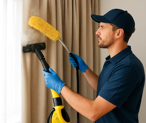 Trusted residential curtain cleaning technician Matty Curtain Cleaning marsfield-nsw QLD